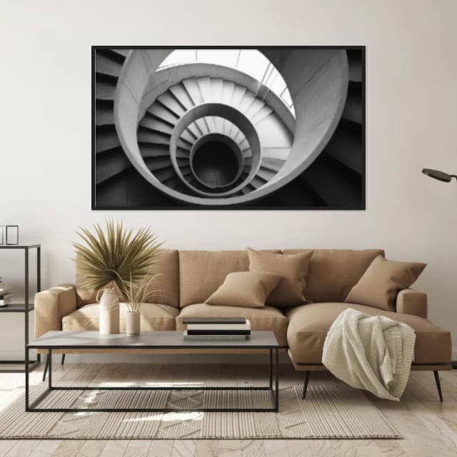 Quadro Decorativo Escada Espiral Conceitual