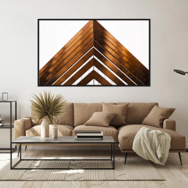 Quadro Decorativo Fachada Edificio De Bronze