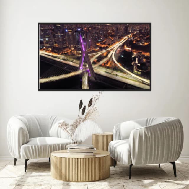 Quadro Decorativo Ponte Estaiada Sao Paulo