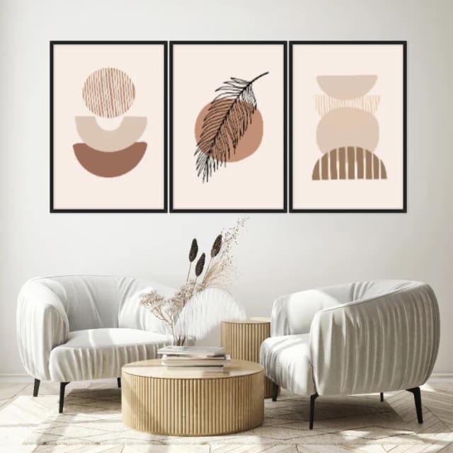 Kit Quadros Decorativos Boho