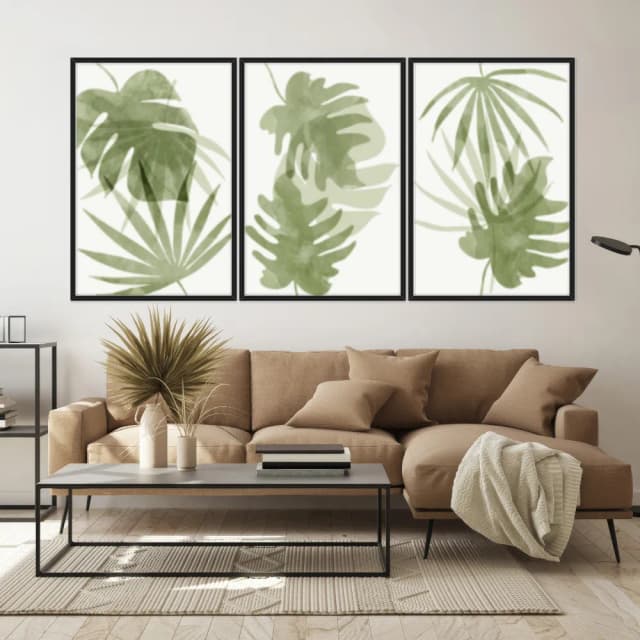 Kit Quadros Decorativos Costela De Adão