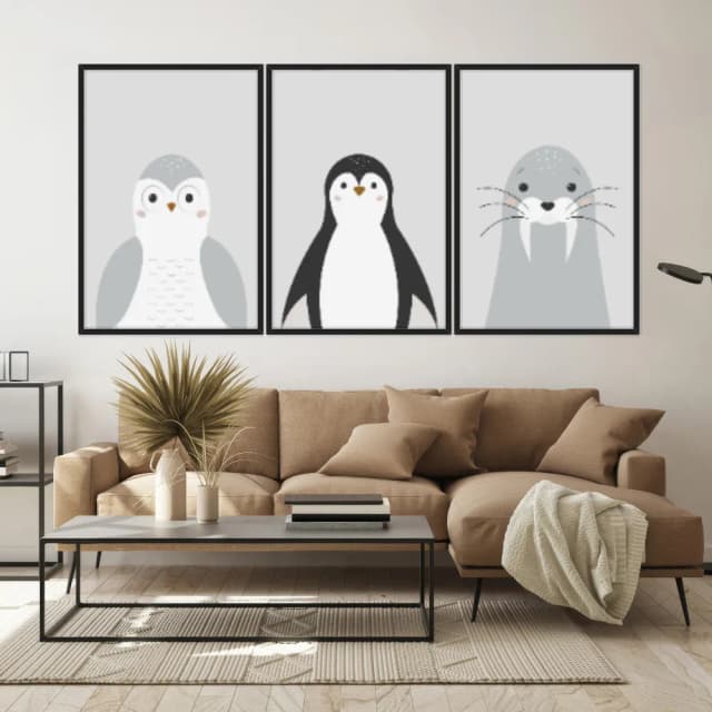 Kit Quadros Decorativos Safari