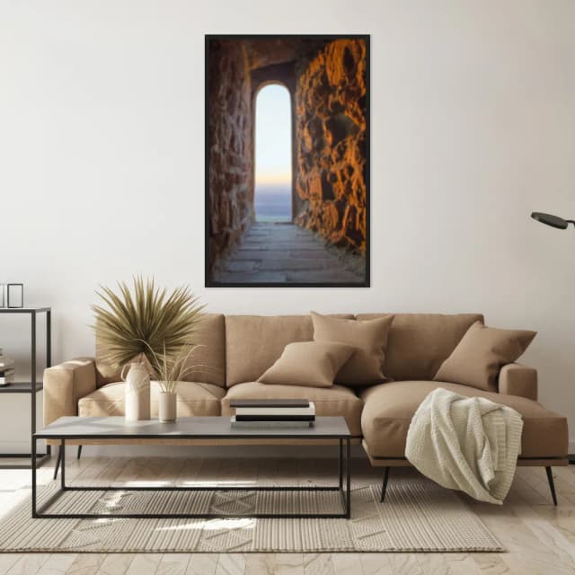 Quadro Decorativo Janela De Castelo