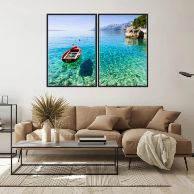 Kit Quadros Decorativos No Mar