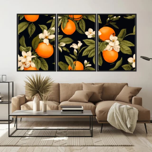 Kit Quadros Decorativos Frutas