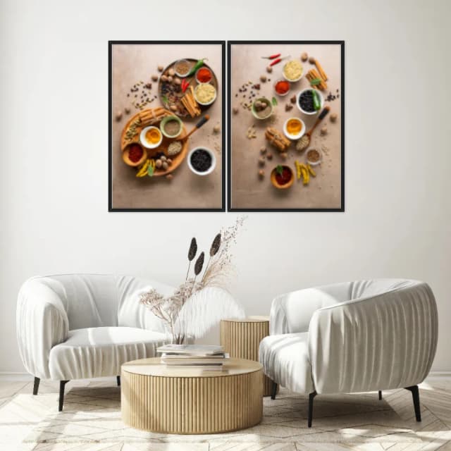 Kit Quadros Decorativos Tempero