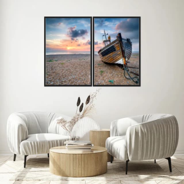 Kit Quadros Decorativos Na Areia