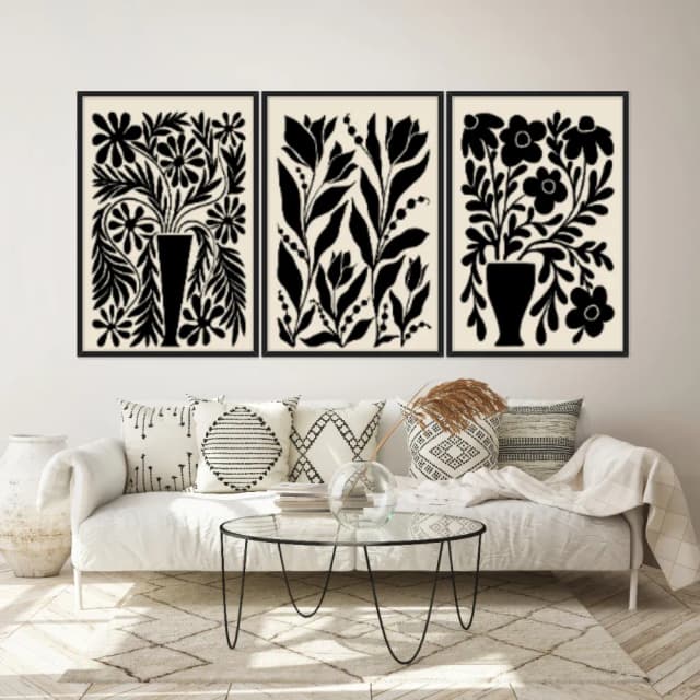 Kit Quadros Decorativos Minimalista