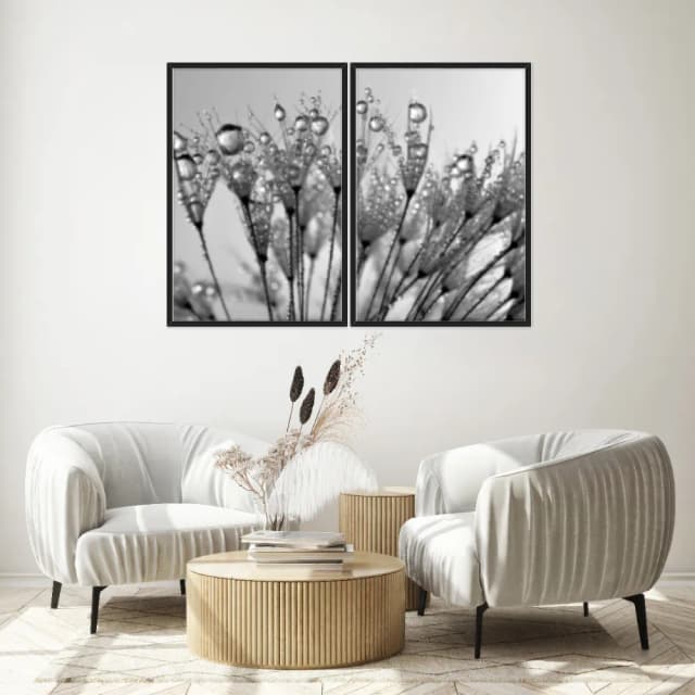 Kit Quadros Decorativos Dente De Leão