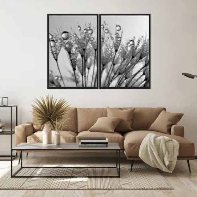 Kit Quadros Decorativos Dente De Leão