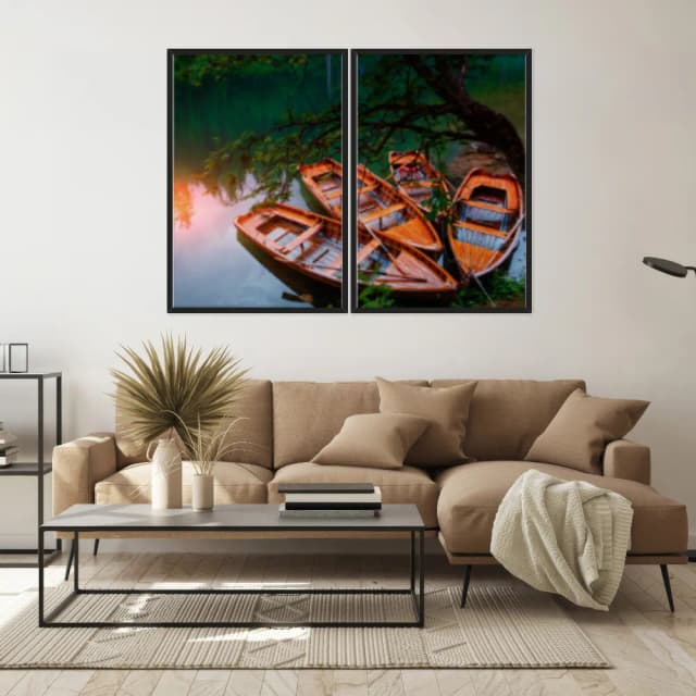 Kit Quadros Decorativos No Lago