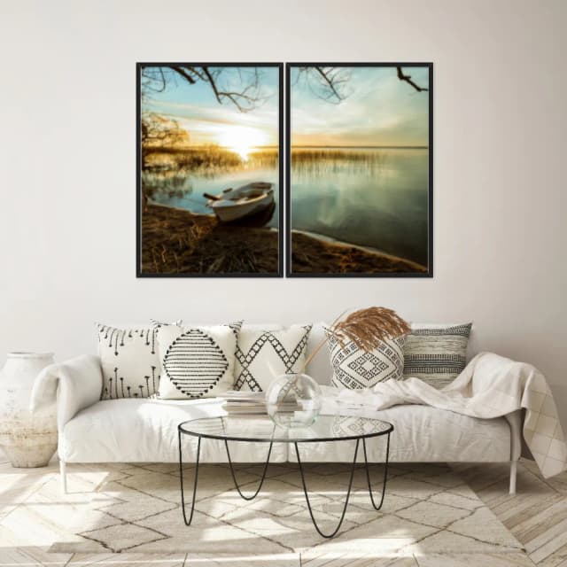 Kit Quadros Decorativos Beira Do Mar