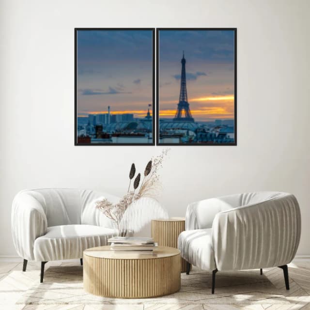 Kit Quadros Decorativos Torre Eiffel