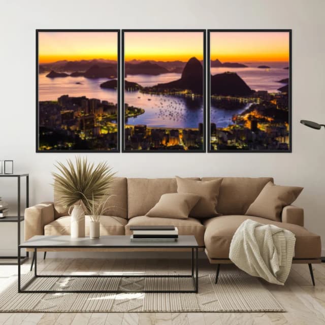 Kit Quadros Decorativos Rio De Janeiro