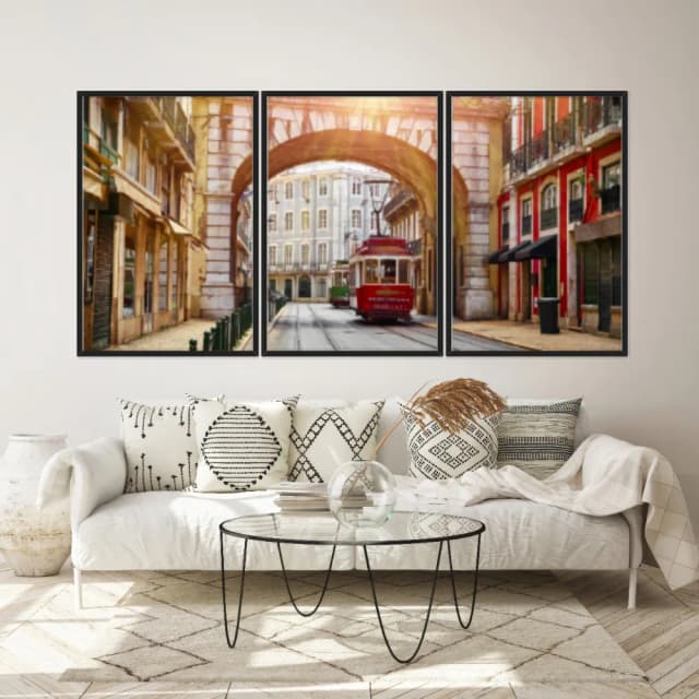 Kit Quadros Decorativos Lisboa Portugal