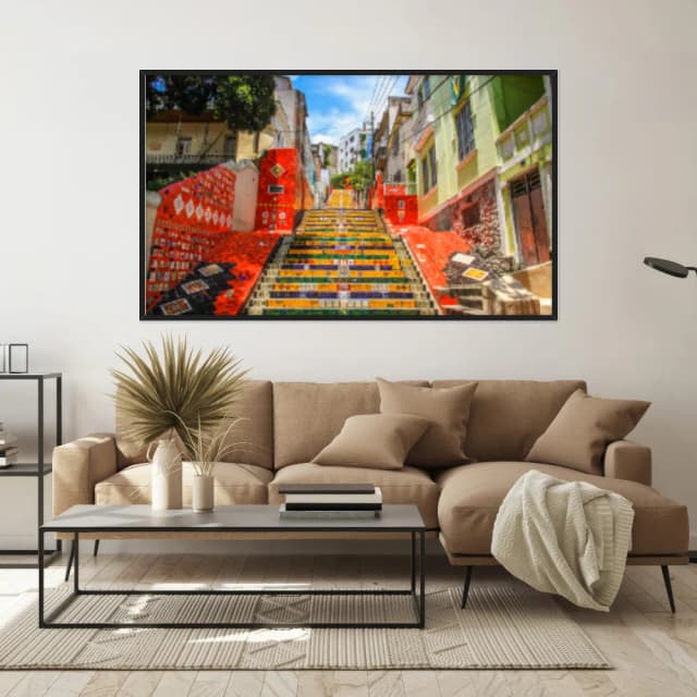 Quadro Decorativo Escadaria Selaron Rio De Janeiro